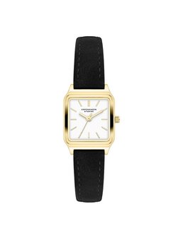 Damen Armbanduhr  -  Mini Vintage Square Leather Watch