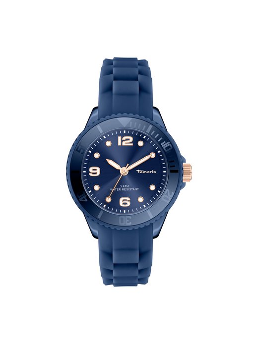 Damen Armbanduhr  -  The Black Silicone