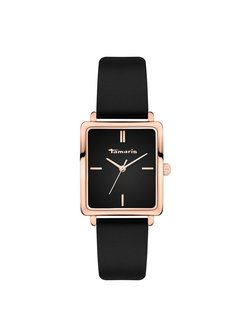 Damen Armbanduhr  -  The Square Black