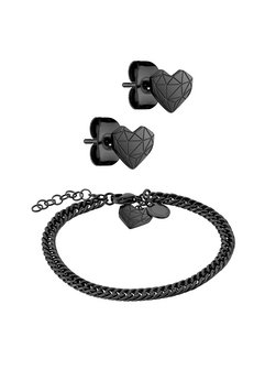 Damen Armschmuck & Ohrringe  -  Broken Heart Black