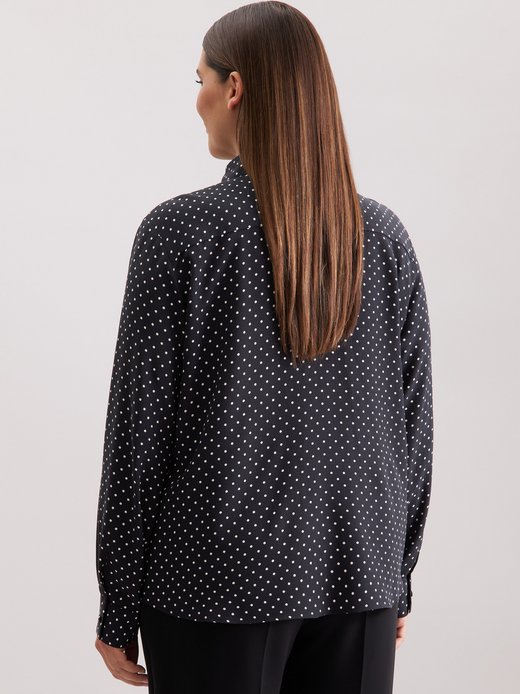 Damen Ausgestellte Bluse - Curvy - Druck