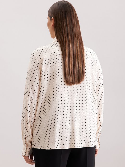 Damen Ausgestellte Bluse - Curvy - Druck