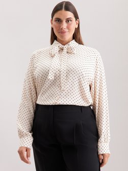 Damen Ausgestellte Bluse - Curvy - Druck