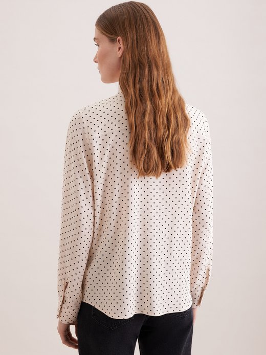 Damen Ausgestellte Bluse - Druck