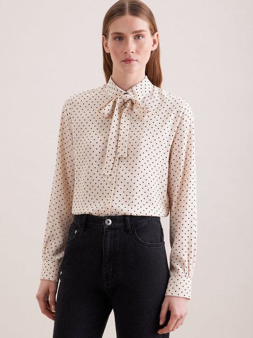 Damen Ausgestellte Bluse - Regular Fit