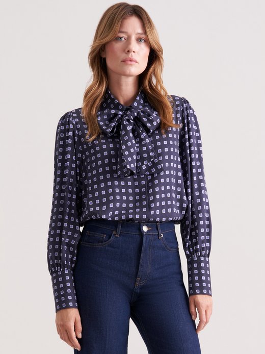 Damen Ausgestellte Bluse - Regular Fit