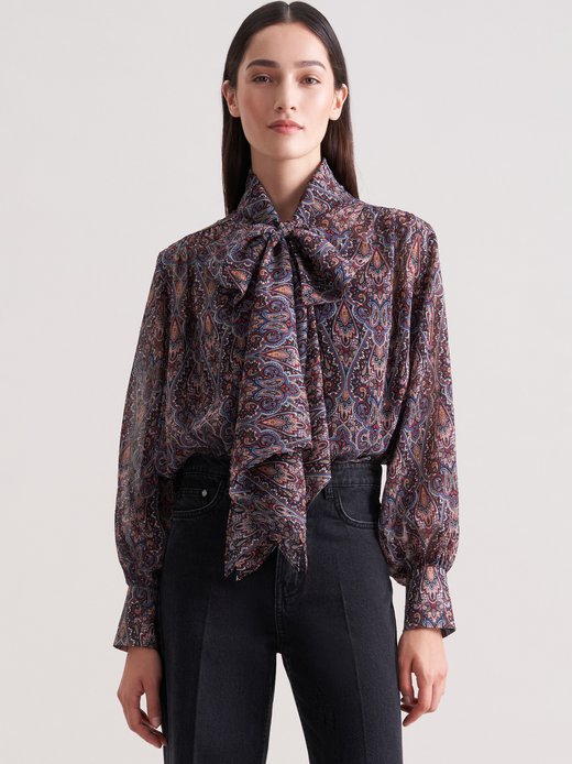 Damen Ausgestellte Bluse - Regular Fit