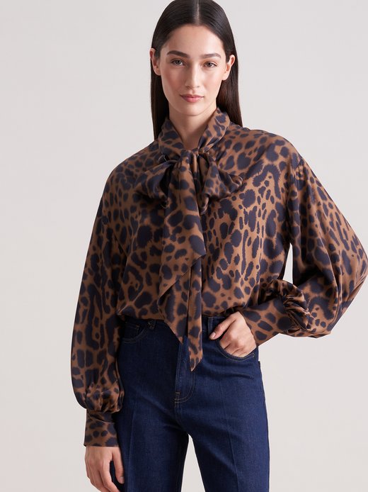 Damen Ausgestellte Bluse - Regular Fit