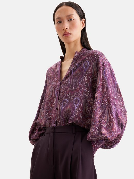 Damen Ausgestellte Bluse - Regular Fit