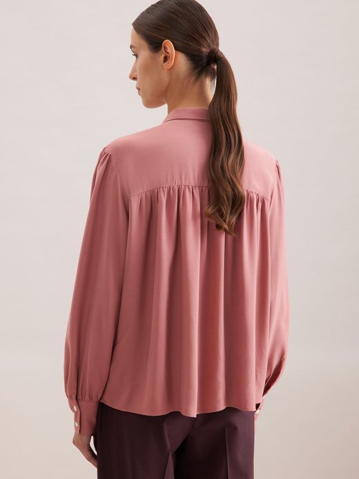 Damen Ausgestellte Bluse - Uni