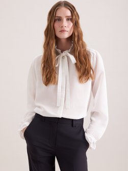 Damen Ausgestellte Bluse - Uni