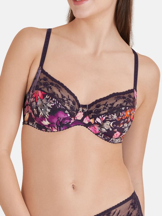 Damen Bügel BH - Floral Night