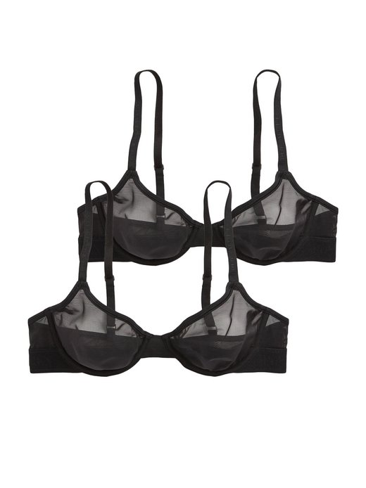 Damen Bügel-BH  -  Unlined Demi Bra - Mesh