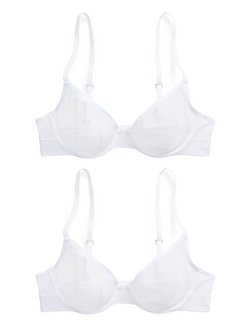 Damen Bügel-BH  -  Unlined Demi Bra - Mesh