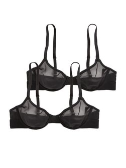 Damen Bügel-BH  -  Unlined Demi Bra - Mesh