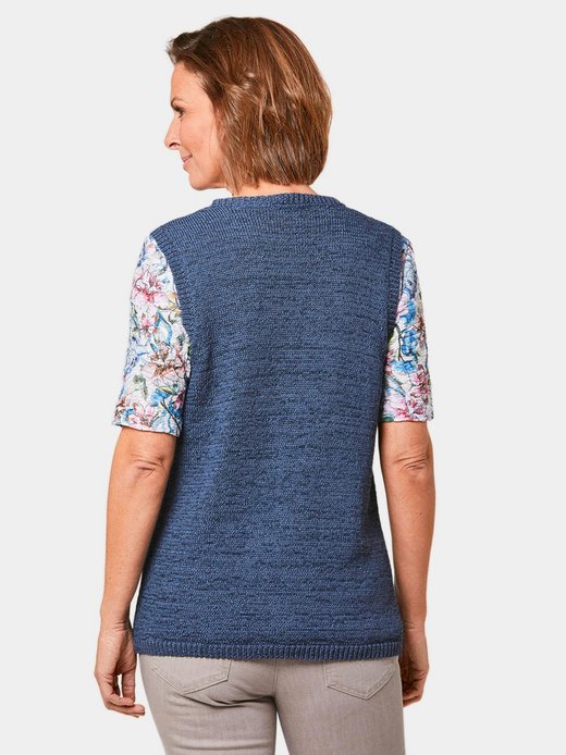 Damen Bändchengarnstrickweste