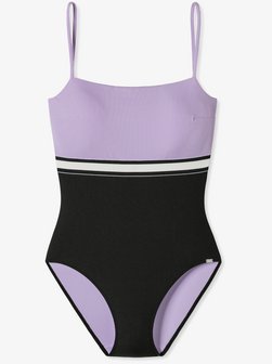 Artikelbild Damen Badeanzug  -  Aqua Californian Dream von Schiesser in flieder gemustert