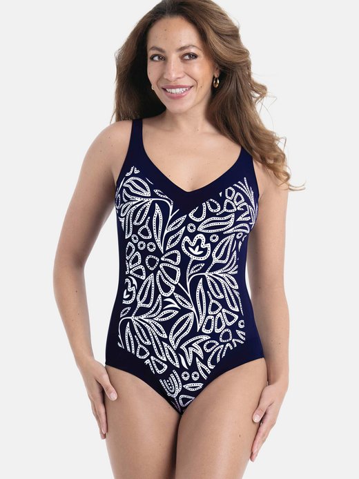 Damen Badeanzug - Flower Dots