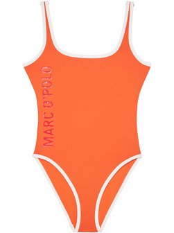 Artikelbild Damen Badeanzug  -  High Shine von Marc O'Polo in orange uni