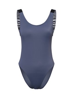 Artikelbild Damen Badeanzug - Scoop Back von Calvin Klein in grau gestreift
