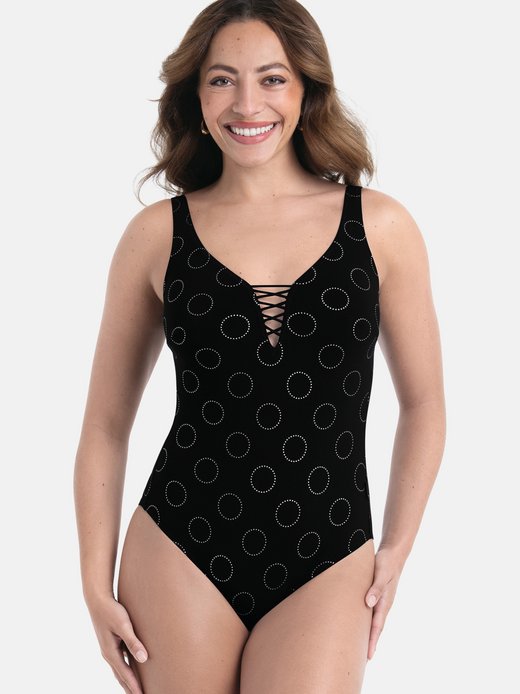 Damen Badeanzug - Silver Pearls