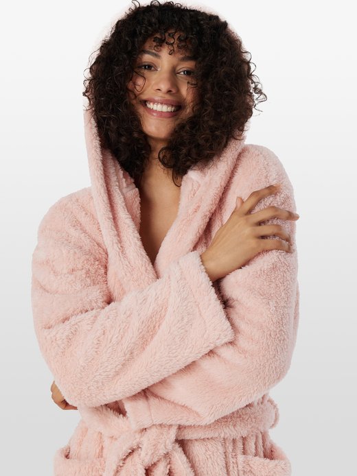 Damen Bademantel  -  Teddy Fleece