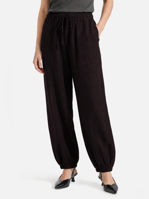 Damen Ballonhose mit Leinen-Anteil - Myha Oasis