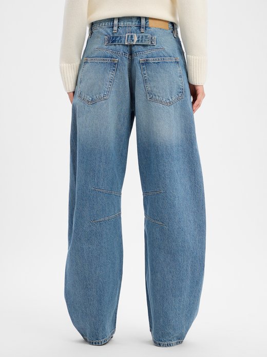Damen Barrel Jeans - Saharpo