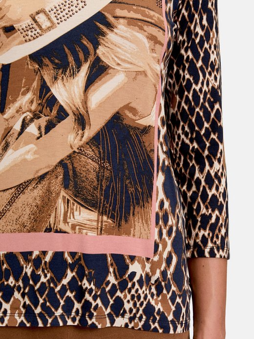 Betty Barclay Damen-Basic-Shirt – Mit Print, Viskose-Elasthan, Lässig & Atmungsaktiv