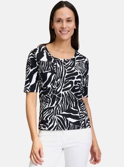 Artikelbild Damen Basic Shirt von Betty Barclay in schwarz mehrfarbig gemustert
