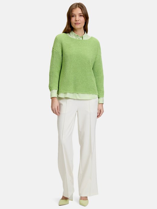 Damen Basic-Strickpullover
