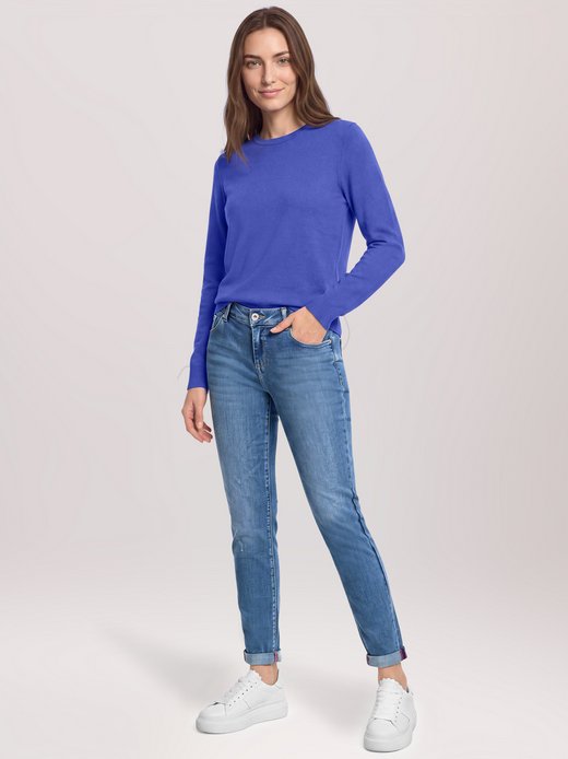 Damen Basic-Strickpullover