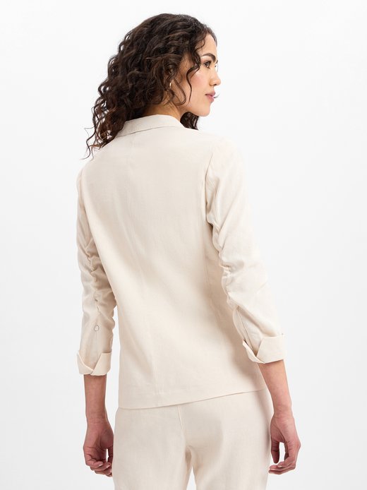 Damen Baukasten-Blazer mit Leinenanteil
