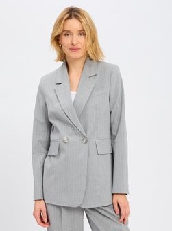 Artikelbild Damen Baukasten-Blazer von Marie Lund in hellgrau gestreift