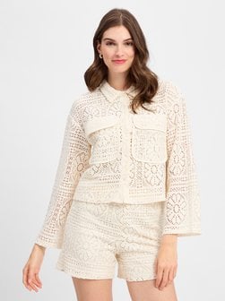 Artikelbild Damen Baukasten Blouson - VIMerinda Crochet von Vila in beige strukturiert