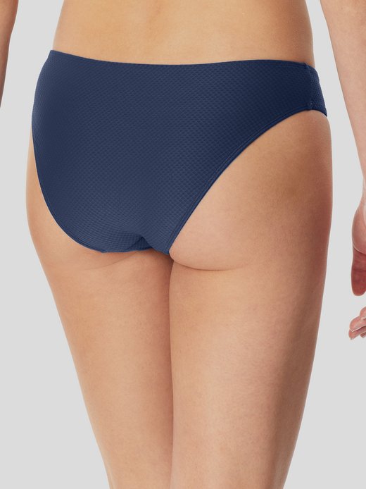 Schiesser Bikini Donna - Slip Mini Vita Comoda, Elastico, Con Logo Aqua Metallizzato - 3