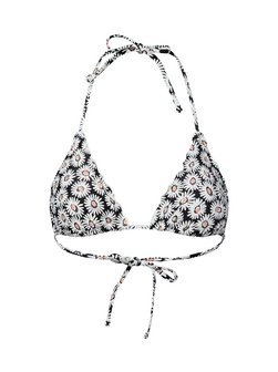Artikelbild Damen Bikini-Top - Ruffle Triangle von HUGO in schwarz weiß gemustert