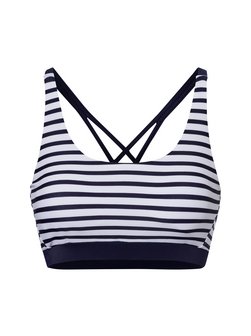 Artikelbild Damen Bikini-Top - Wattiert von Venice Beach in weiß marine gestreift
