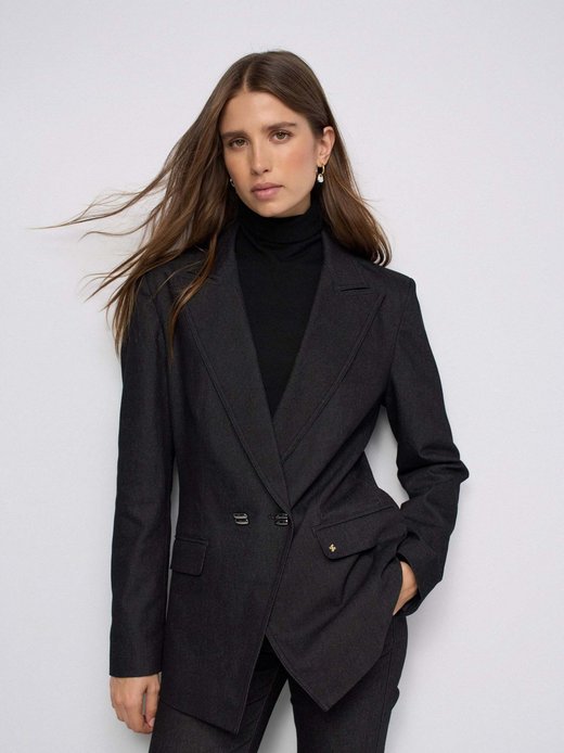Damen Blazer - Dark Wash