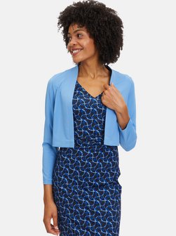 cornflower blue bolero jacket