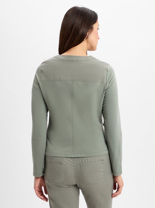 Damen Blazer mit Leinen-Anteil - Eva Jersey