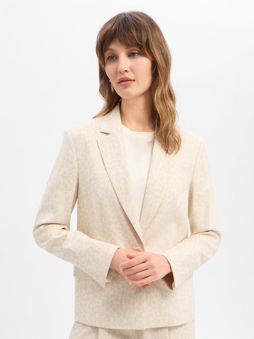 Damen Blazer mit Leinen-Anteil