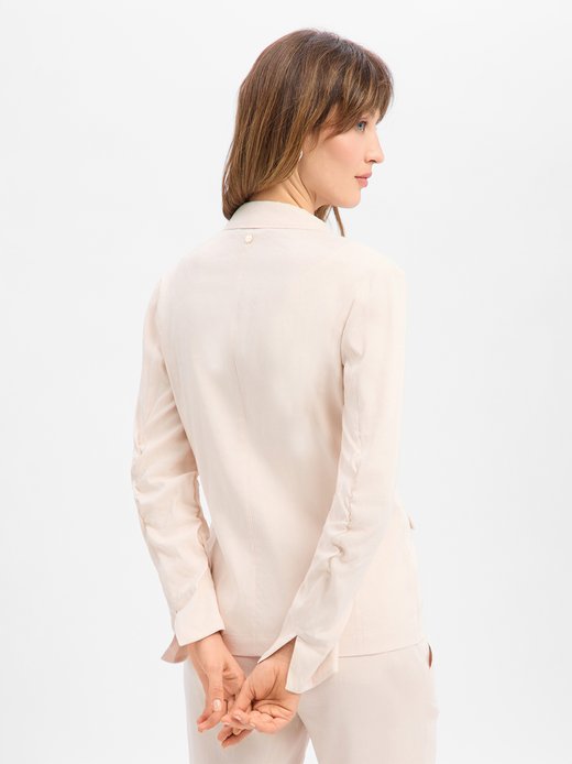 Damen Blazer mit Leinen-Anteil