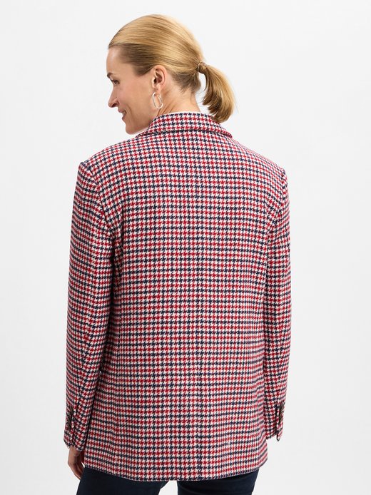 Damen Blazer mit Woll-Anteil  - Houndstooth