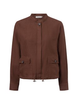 Artikelbild Damen Blousonjacke aus Leinen von MAERZ in mocca uni