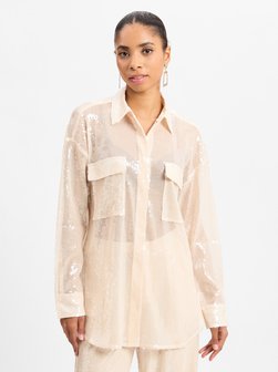 Artikelbild Damen Bluse - Ballets von BOSS Orange in sand uni