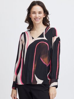 Artikelbild Damen Bluse - FRLENA von fransa in schwarz gemustert