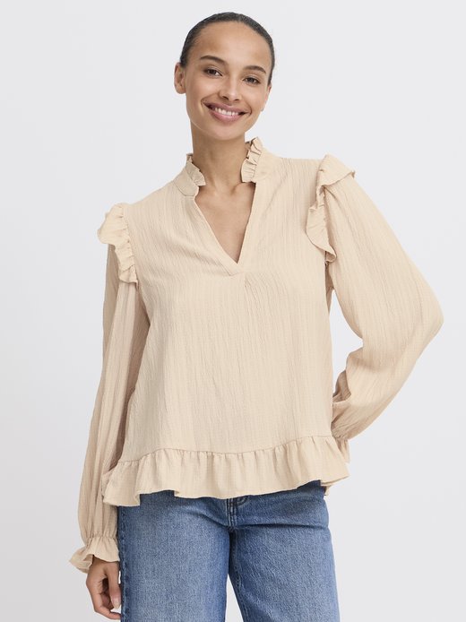 Damen Bluse kurzarm BYJULIANA