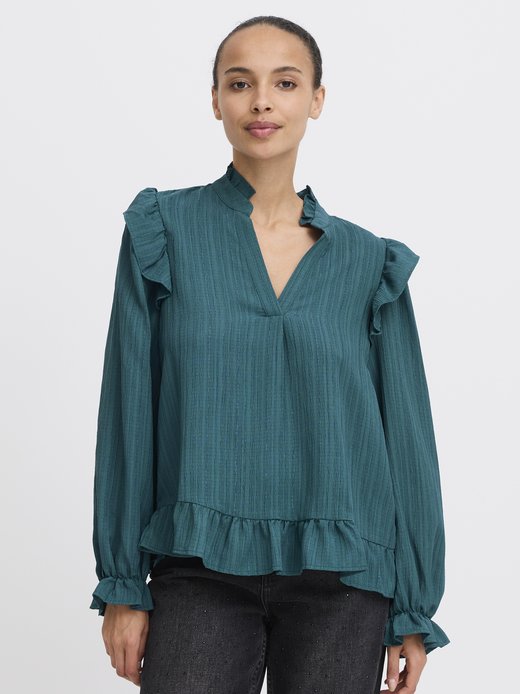 Damen Bluse kurzarm BYJULIANA