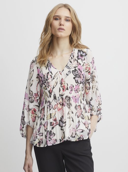 Damen Bluse kurzarm IHELLY